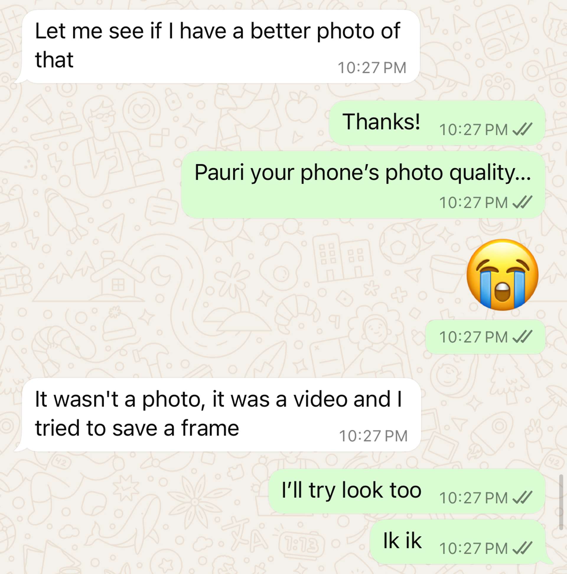 Chat with my bestie Paur