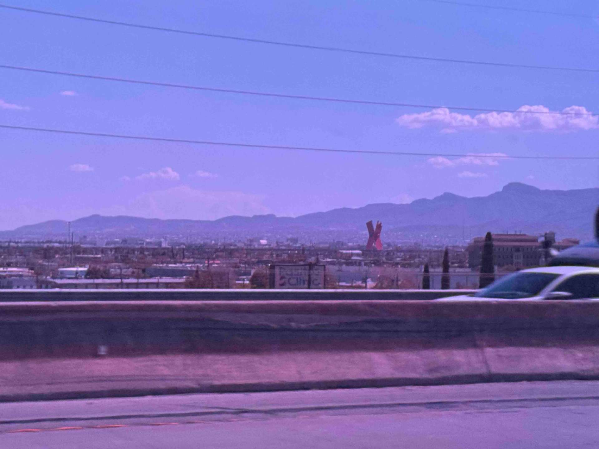 El Paso on the high way.