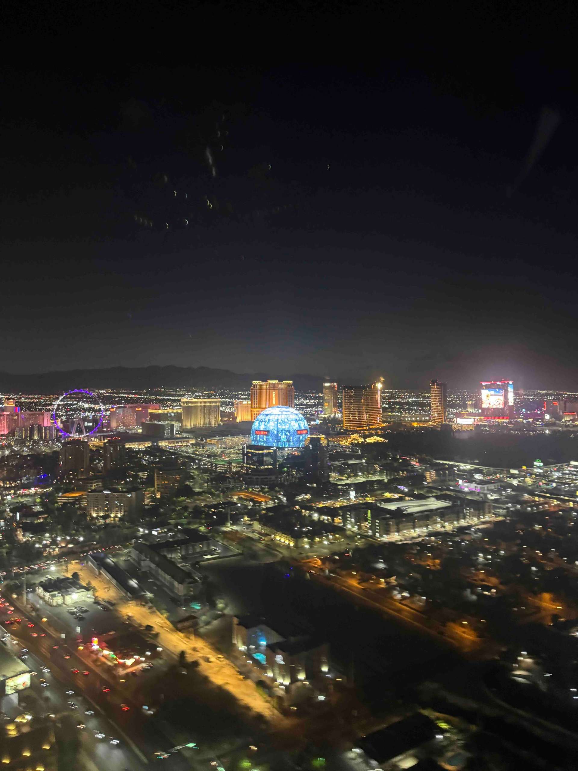 Vegas view from a plane