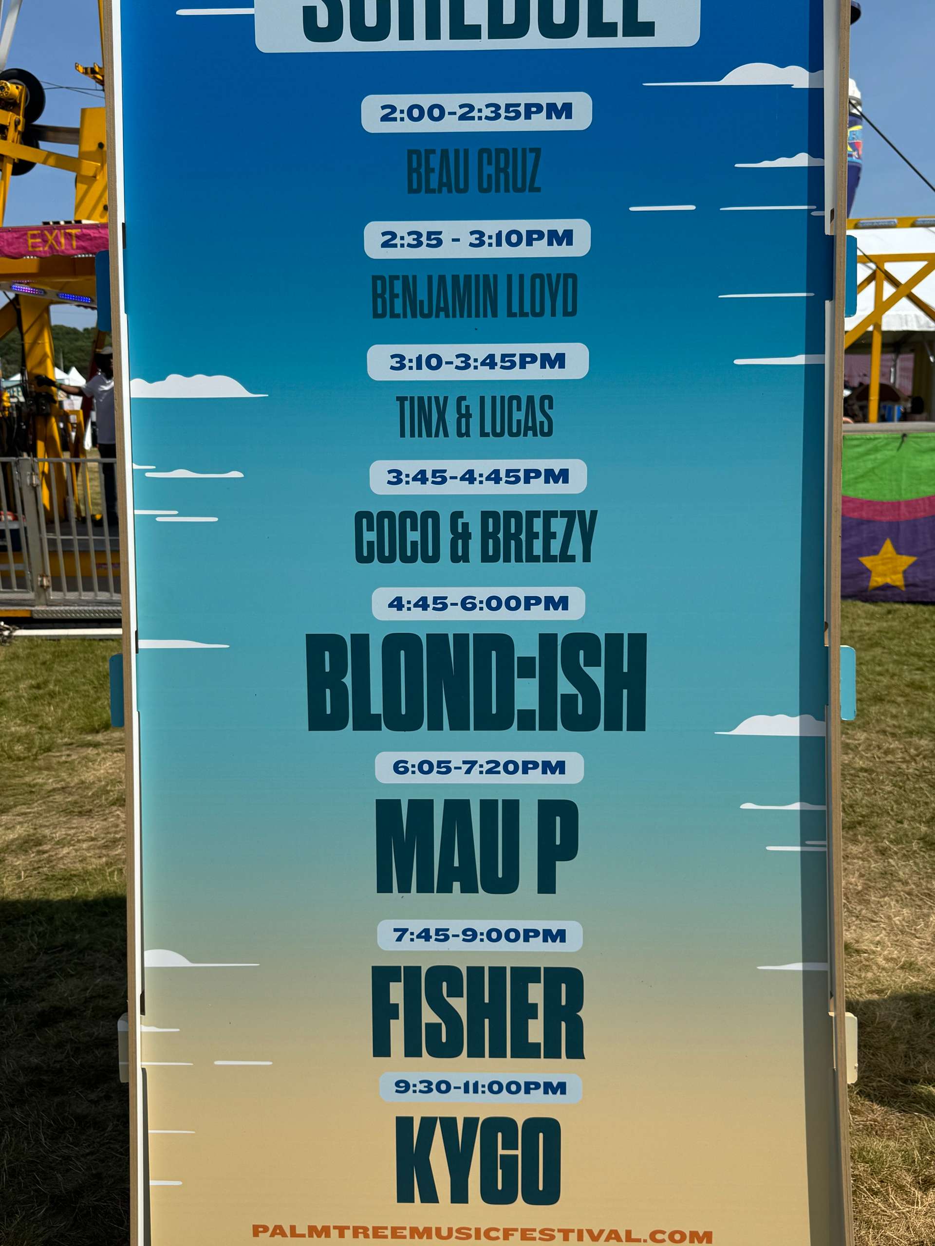 Palm Tree Music Festival Flyer